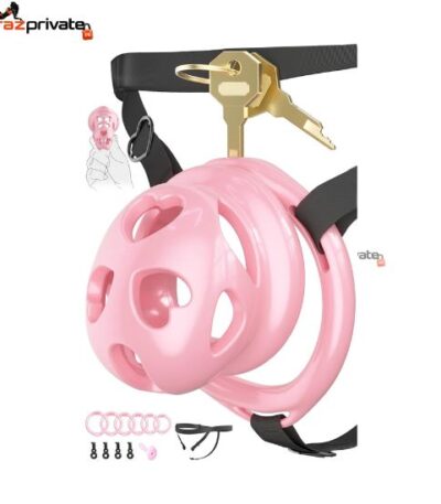 silicone-chastity-cage-invisible-lock-6-rings