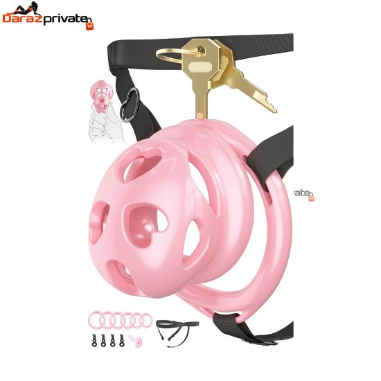 silicone-chastity-cage-invisible-lock-6-rings