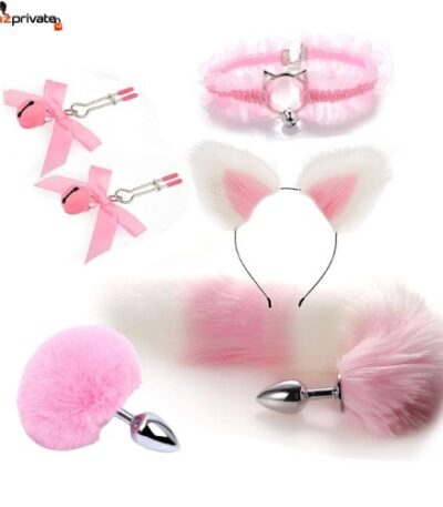 6pcs-fox-tail-butt-plug-set-for-couples