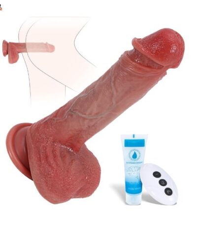 8-inch-realistic-veined-vibrator-silicone-dildo