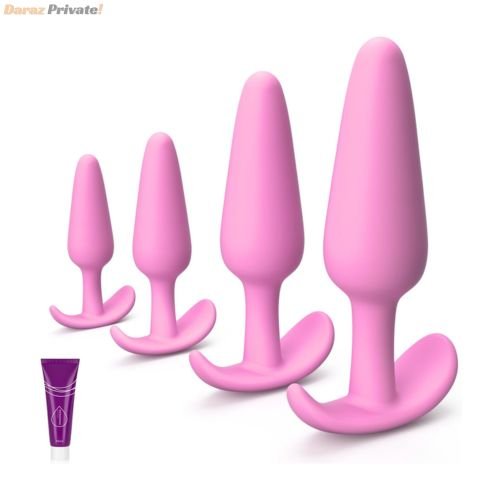 pink-4-piece-silicone-anal-plug-training-set