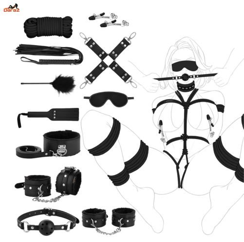 utimi-11pcs-bdsm-bondage-kit-with-handcuffs-blindfold-paddle