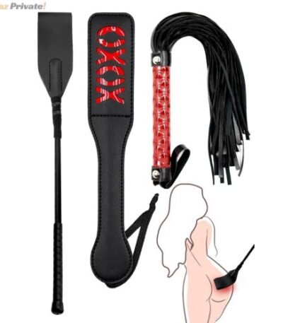 bdsm-spanking-paddle-flogger-set