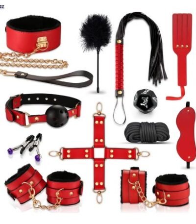 12-piece-dark-red-bdsm-bondage-kit